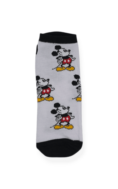 Soquete Mickey New Base Blanca TP Negro - CSK