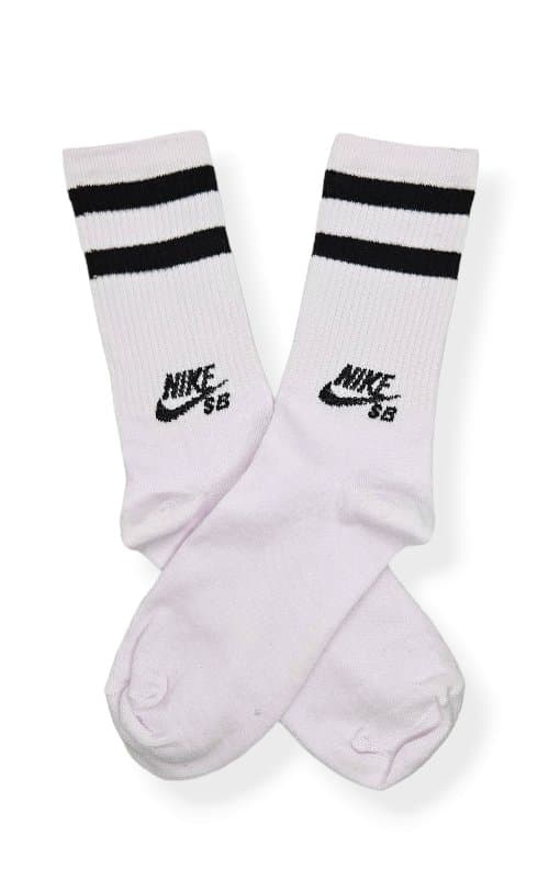 Deportiva Media Caña EDP Nike SB New ST Base Blanca 2 Lineas Negras - CSK