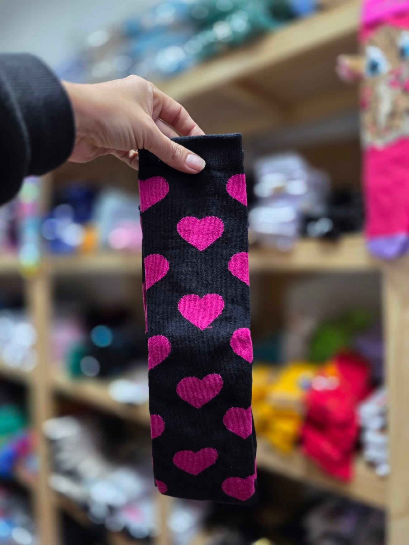 Bucanera Negra Corazones Rosa - CSK - Imagen 2