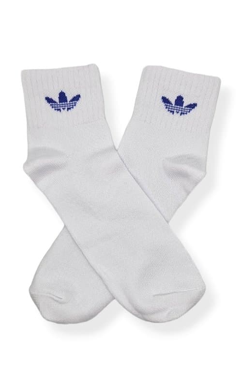 Deportiva Premium Tenis Adidas Logo Retro Azul Base Blanca - MLP