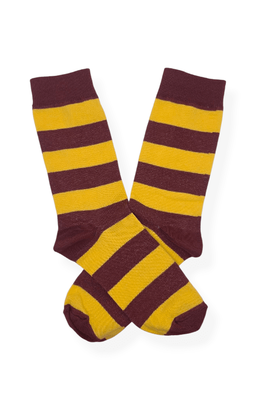 Media Caña Clasic Harry Potter Bufanda Gryffindor Rayada Bordo Amarilla - CNT