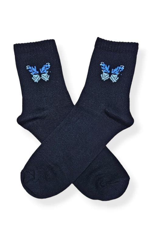 Tenis de Diseño Mariposa Celeste Base Negra - CNT