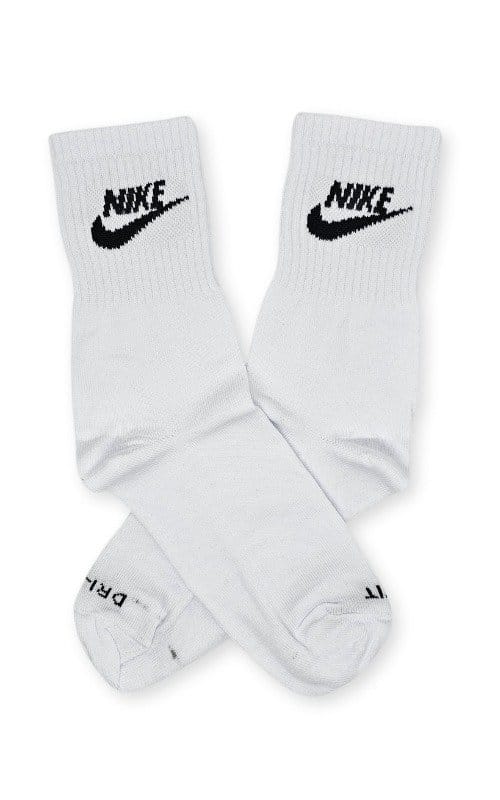 Deportiva Media Caña Premium Nike Logo Base Blanca - MLP
