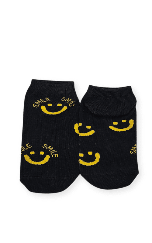 Soquete Smile Base Negra Detalle Amarillo - CSK