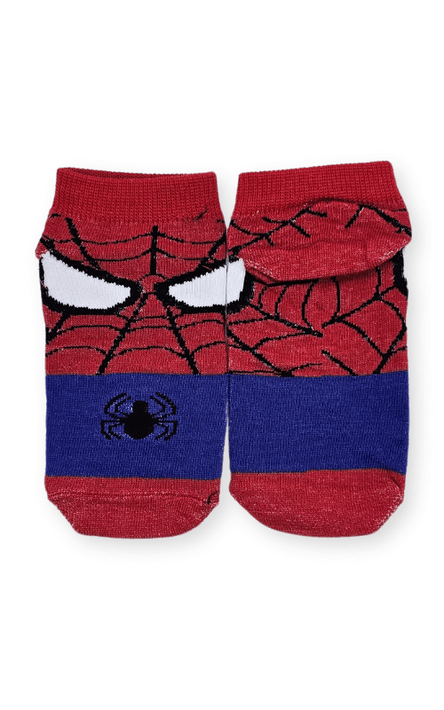 Kids Soquete Superheroe Spiderman telaraña Base Azul - CSK