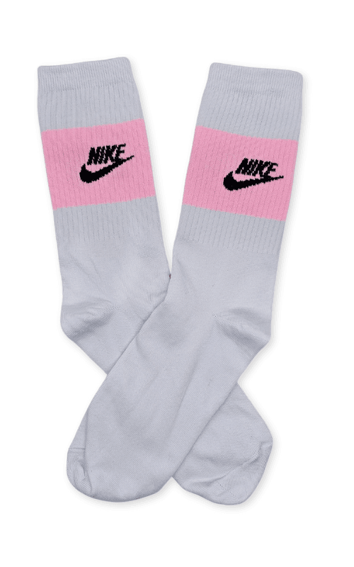 Deportiva Media Caña EDP Nike Base Blanca Franja Rosa - CSK