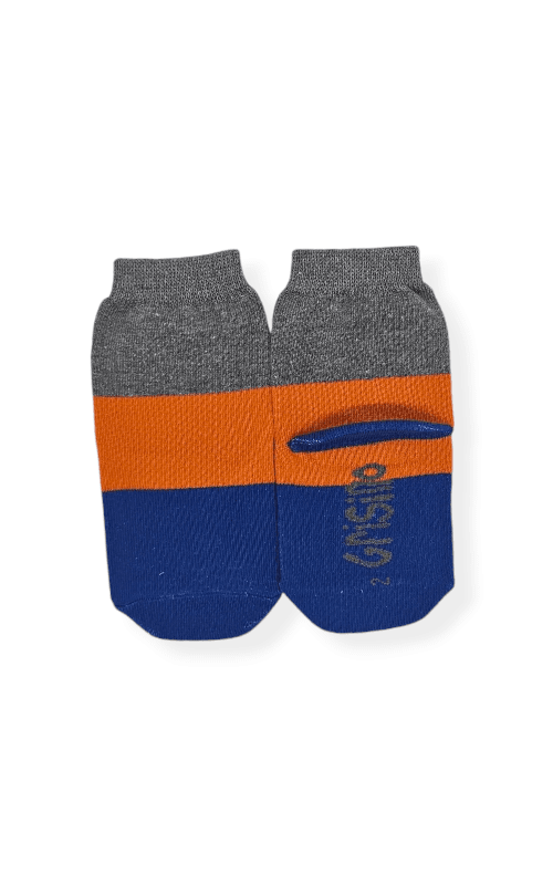 Kids Soquete Rayado Azul/ Naranja Talle (22/27) - KLT