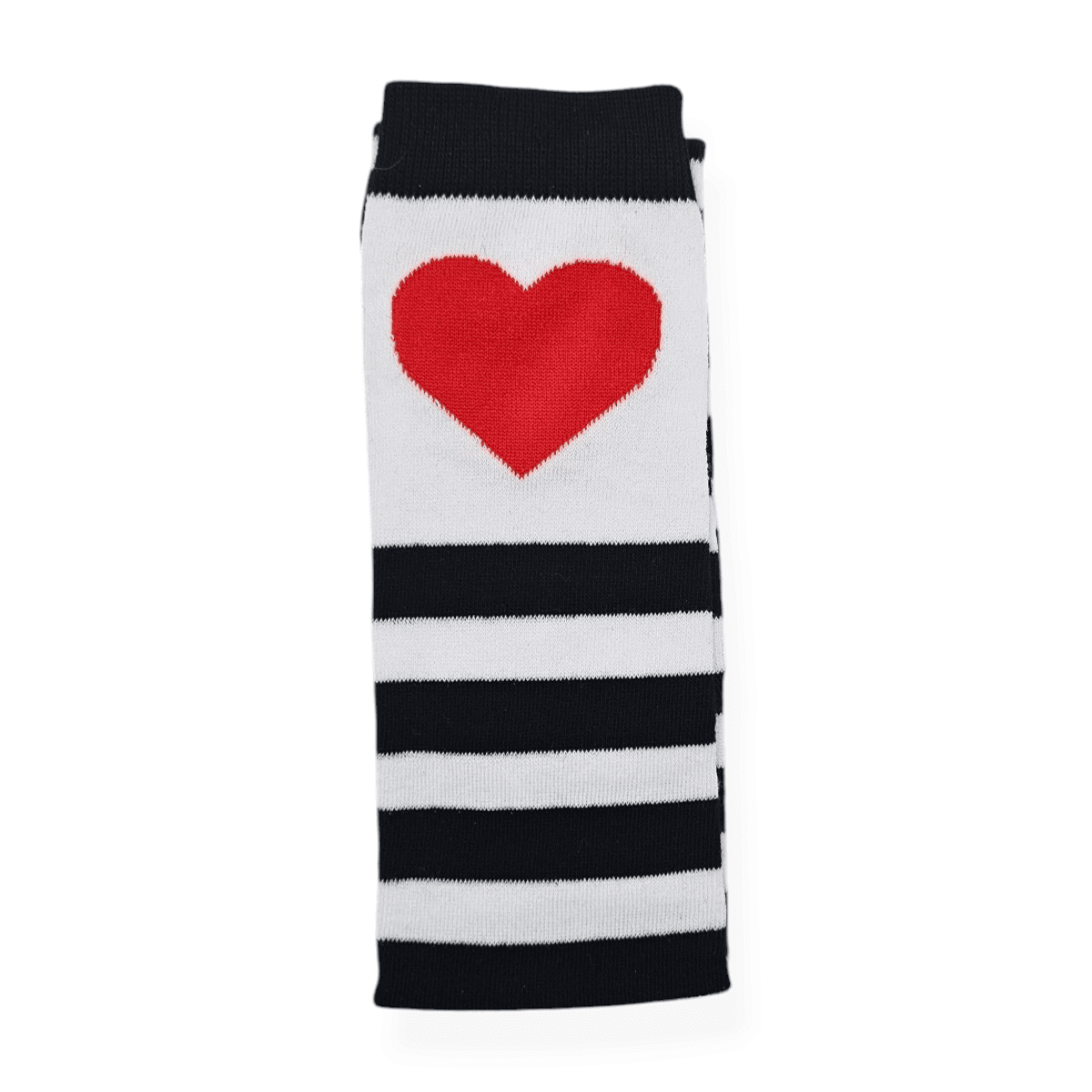 Bucanera Rayada Blanca y Negra con Corazon Rojo - CSK
