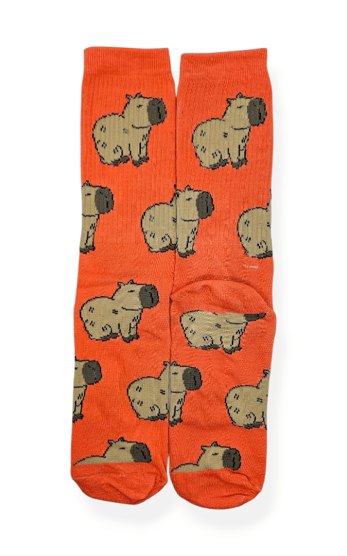 Media Caña Edicion Limitada Carpincho Capy Bara Multi Base Naranja - CSK
