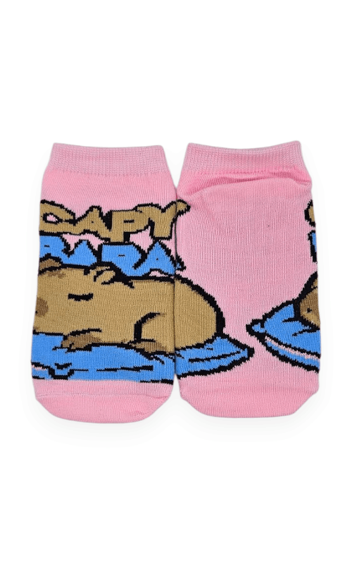 Soquete Carpincho Capy Bara Durmiendo Base Rosa - CSK