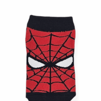 Kids Soquete Spiderman Telaraña TP Negro - CNT