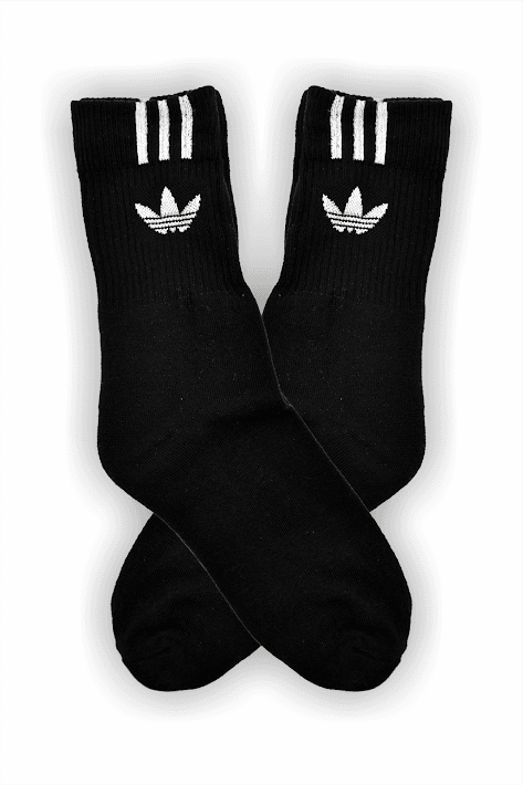 Deportiva Media Caña Premium Adidas Vertical Negra - MLP