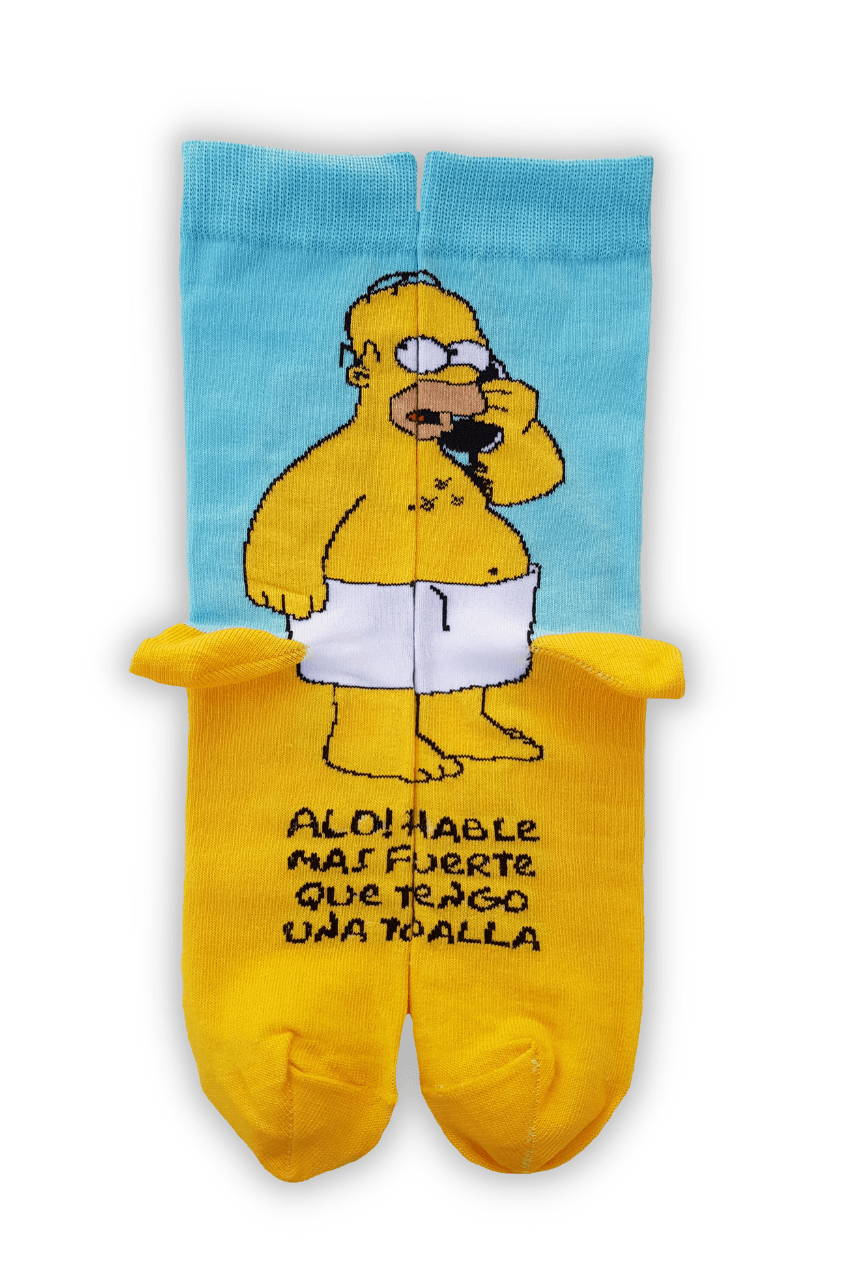 Media Caña Clasic Simpson Homero en Toalla - DMN