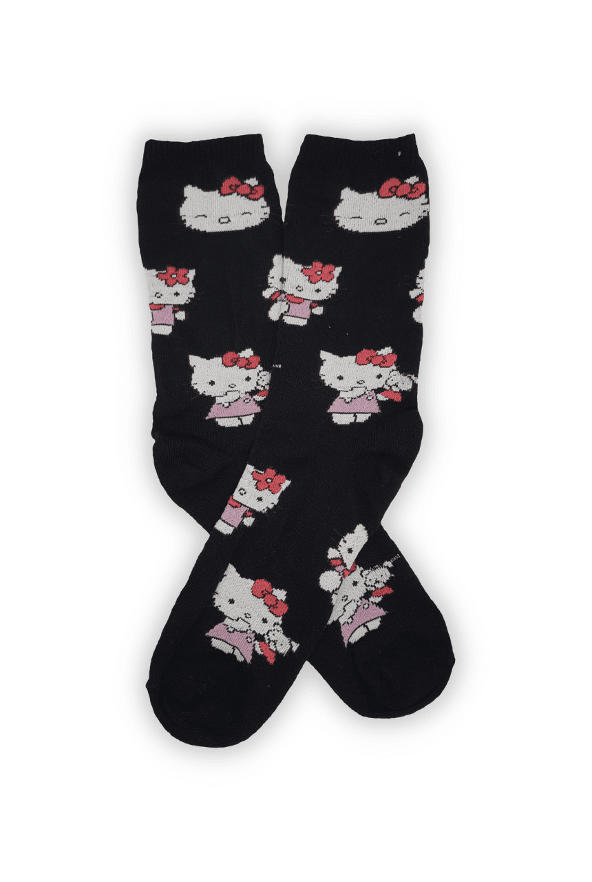 Media Caña Premium Kitty Multi Base Negra- MLP